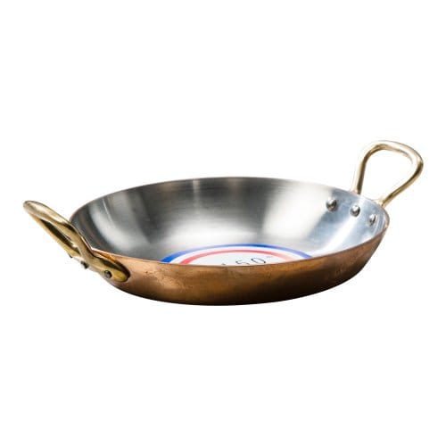 法國MAUVIEL 雙耳銅圓淺鍋(16cm)
