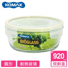 超值新品｜韓國KOMAX 長春藤圓型玻璃保鮮盒920ml