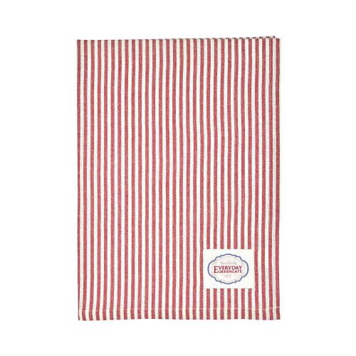丹麥GreenGate Alice stripe red 茶巾-紅