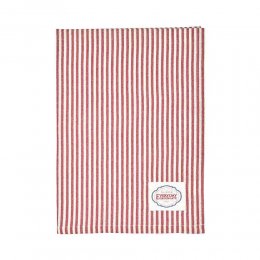 95折｜丹麥GreenGate Alice stripe red 茶巾-紅