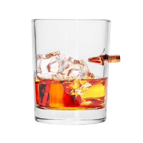 LUCKY SHOT 308子彈手工玻璃whisky杯-240ml