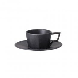 日本KINTO OCT八角濃縮咖啡杯盤組80ml-黑