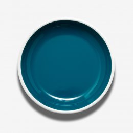 任選2件85折｜BORNN琺瑯 BLOOM圓盤26cm-海洋藍