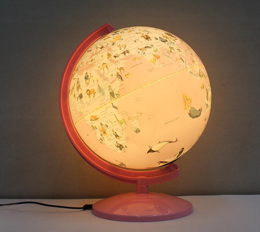 SkyGlobe 10吋童話動物版地球儀(附燈)(中英文版) 共2色