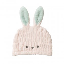 85折｜日本CB Japan 動物造型超細纖維浴帽-小白兔粉