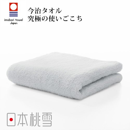 日本桃雪 今治超長棉毛巾-冰灰色
