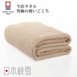 毛巾換季85折｜日本桃雪 今治超長棉浴巾-咖啡色