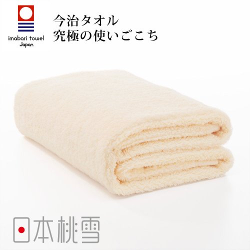 日本桃雪 今治超長棉浴巾-米色