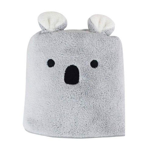 日本CB Japan 動物造型超細纖維浴巾-無尾熊灰