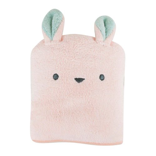 日本CB Japan 動物造型超細纖維浴巾-小白兔粉