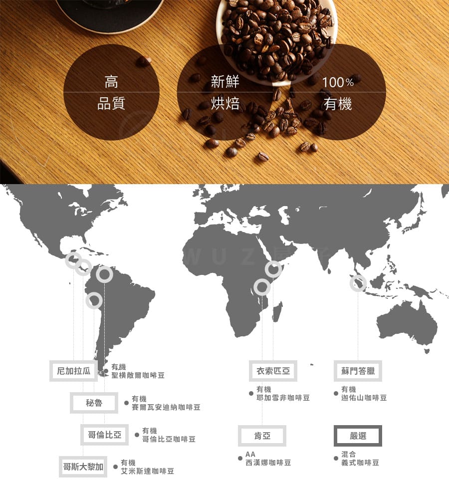 法義達 有機蘇門答臘咖啡豆(現烘/半磅)