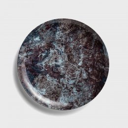2件85折｜WAGA 地語 湛藍礦石 骨瓷圓盤-25.5cm