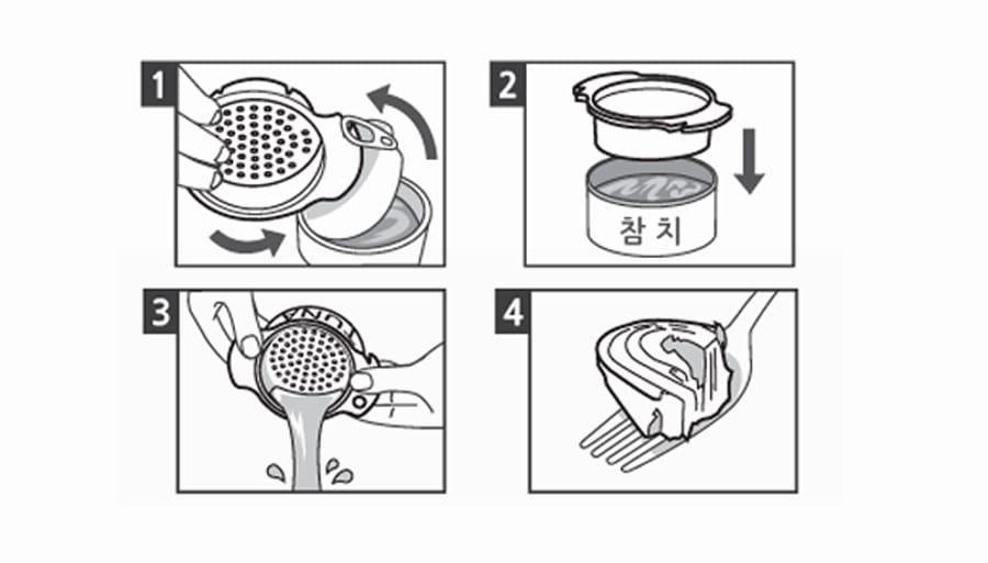 韓國nineware 罐頭瀝水器(2入一組)