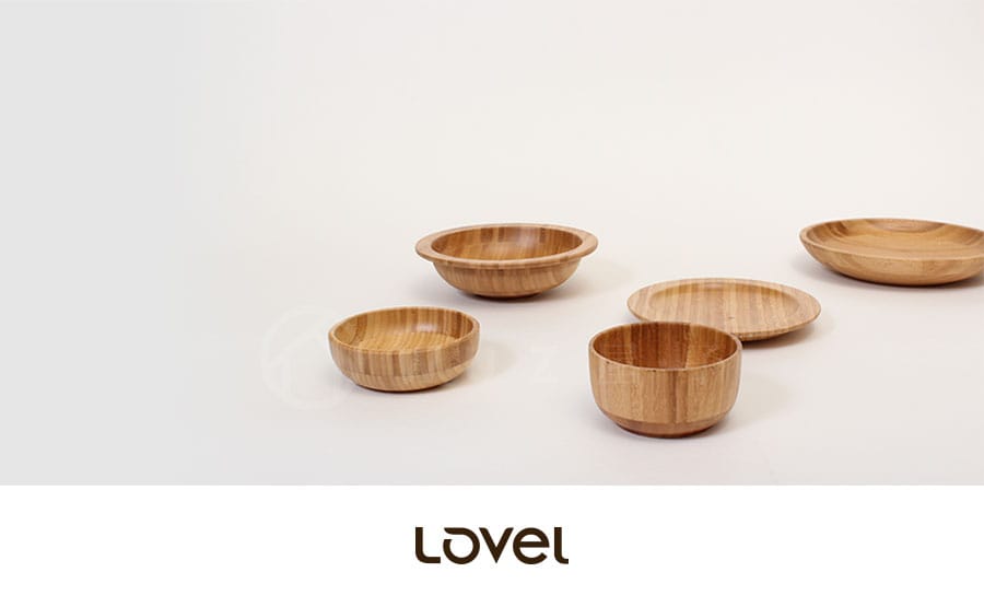 LOVEL 帽型竹製沙拉碗17cm