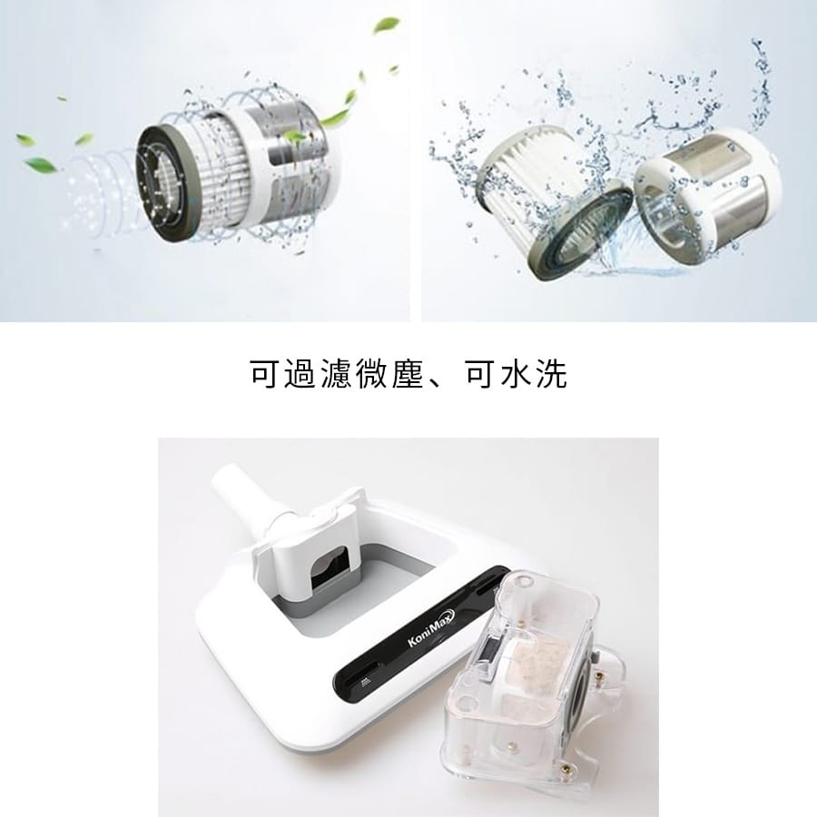 韓國KoniMax 塵蟎專用吸塵器接頭-通用接頭可接家用吸塵器-加贈HEPA過濾器