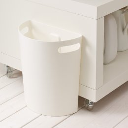 日本 ISETO Meluna壁掛式置物筒/垃圾桶 白色