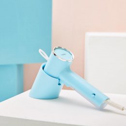 買就贈專用束口袋｜日本TWINBIRD 美型蒸氣掛燙機-冰河藍