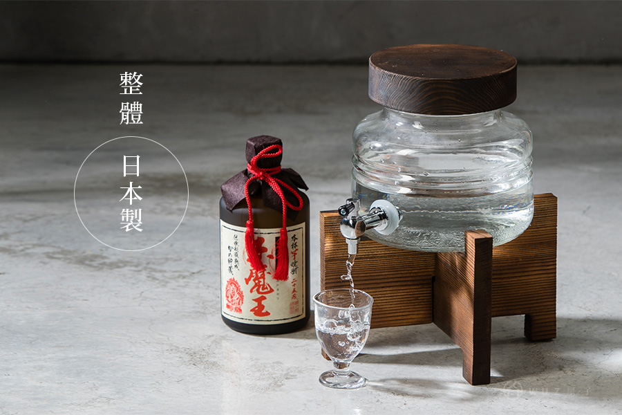 日本ADERIA 水龍頭燒酌壺2000ml（含木架）