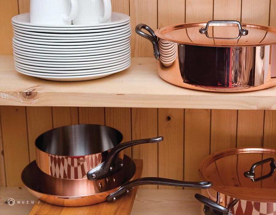 法國MAUVIEL 雙耳銅淺鍋(20cm)，雙耳湯鍋，鍋具，餐廚- WUZ屋子