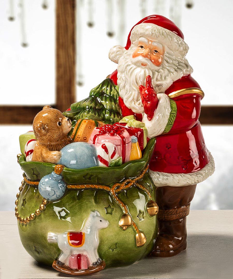 義大利LAMART 聖誕老公公茶壺，擺飾小物，家飾家具，家居- WUZ屋子